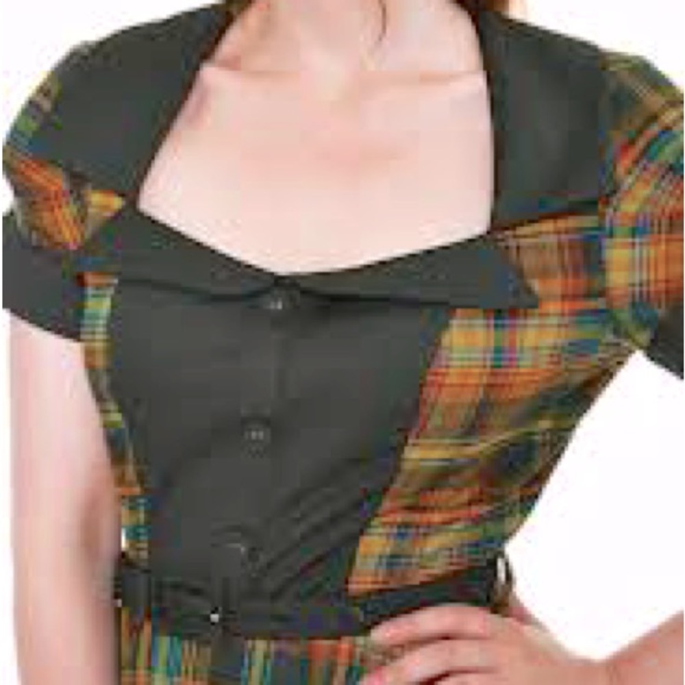 Voodoo Vixen Ella tartan dress - Picture 7 of 10